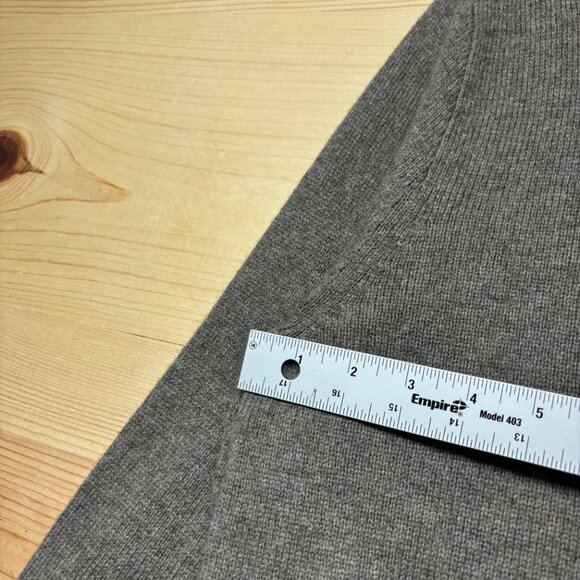 J Crew Sweater Mens Large Brown 1/4 Zip Pullover Wool Alpaca Blend Soft Slim - Picture 4 of 10